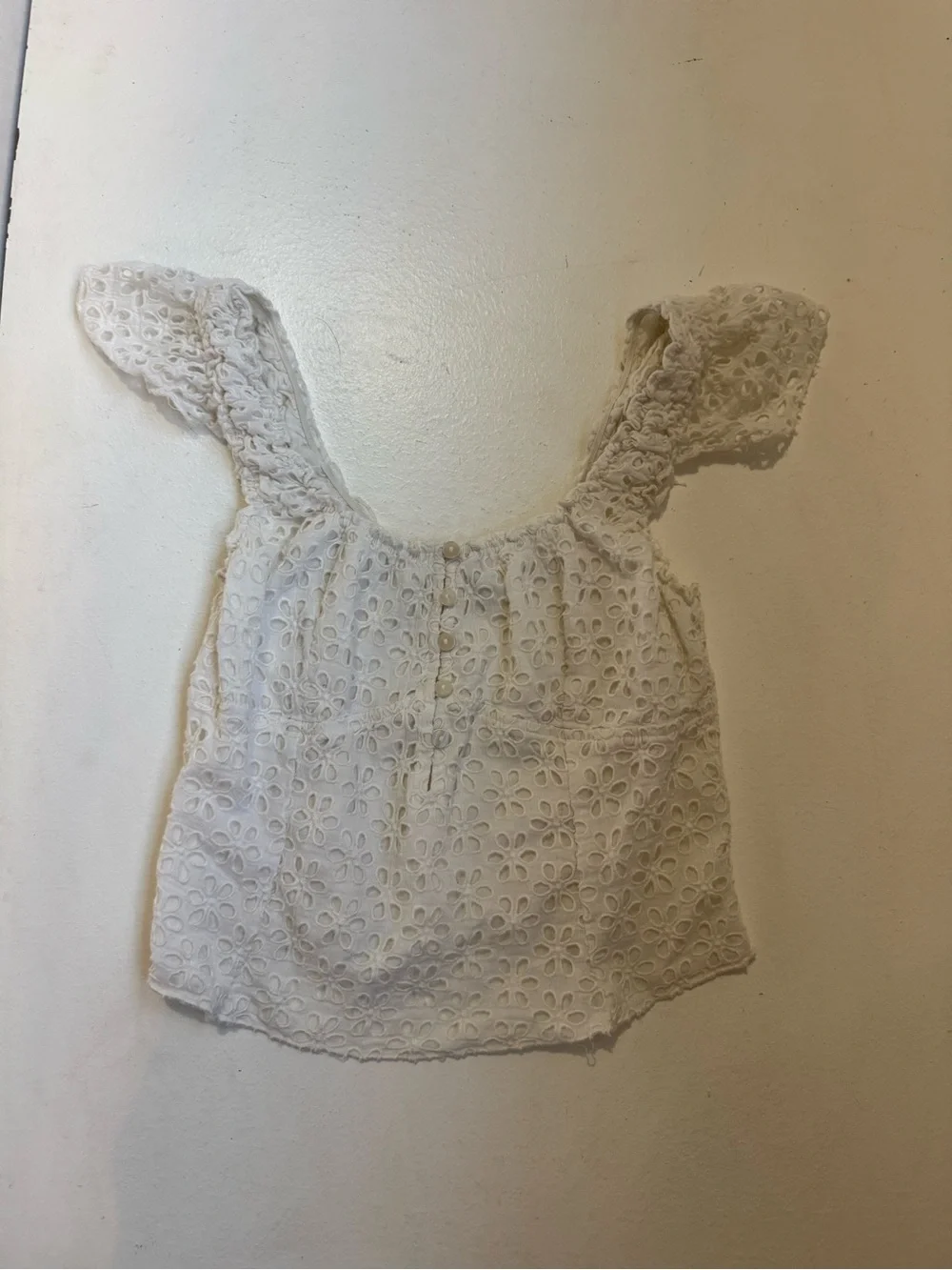 FP One Free People Alma Eyelet Top size med